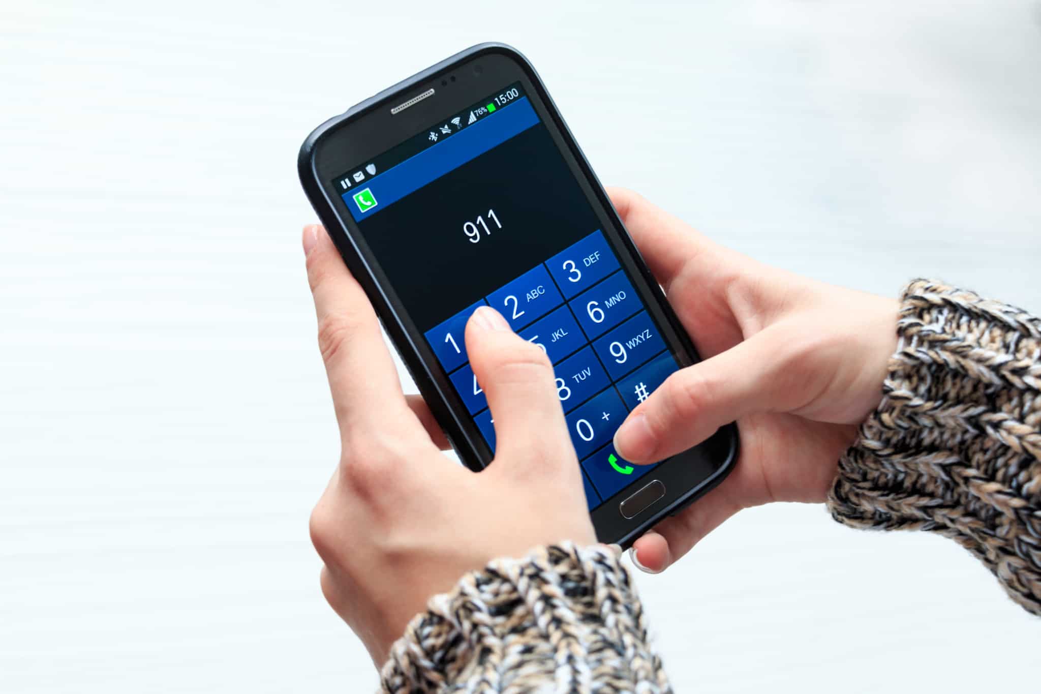 smartphone com 911