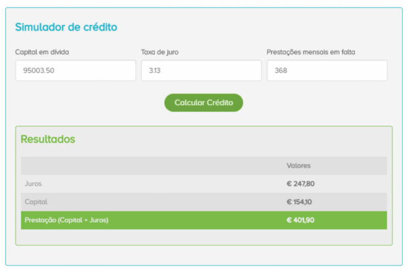 Simulador de crédito