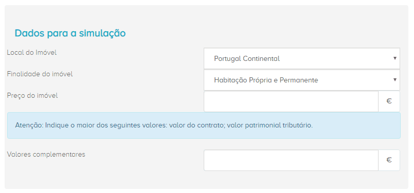 dados para simulaçãodo imet