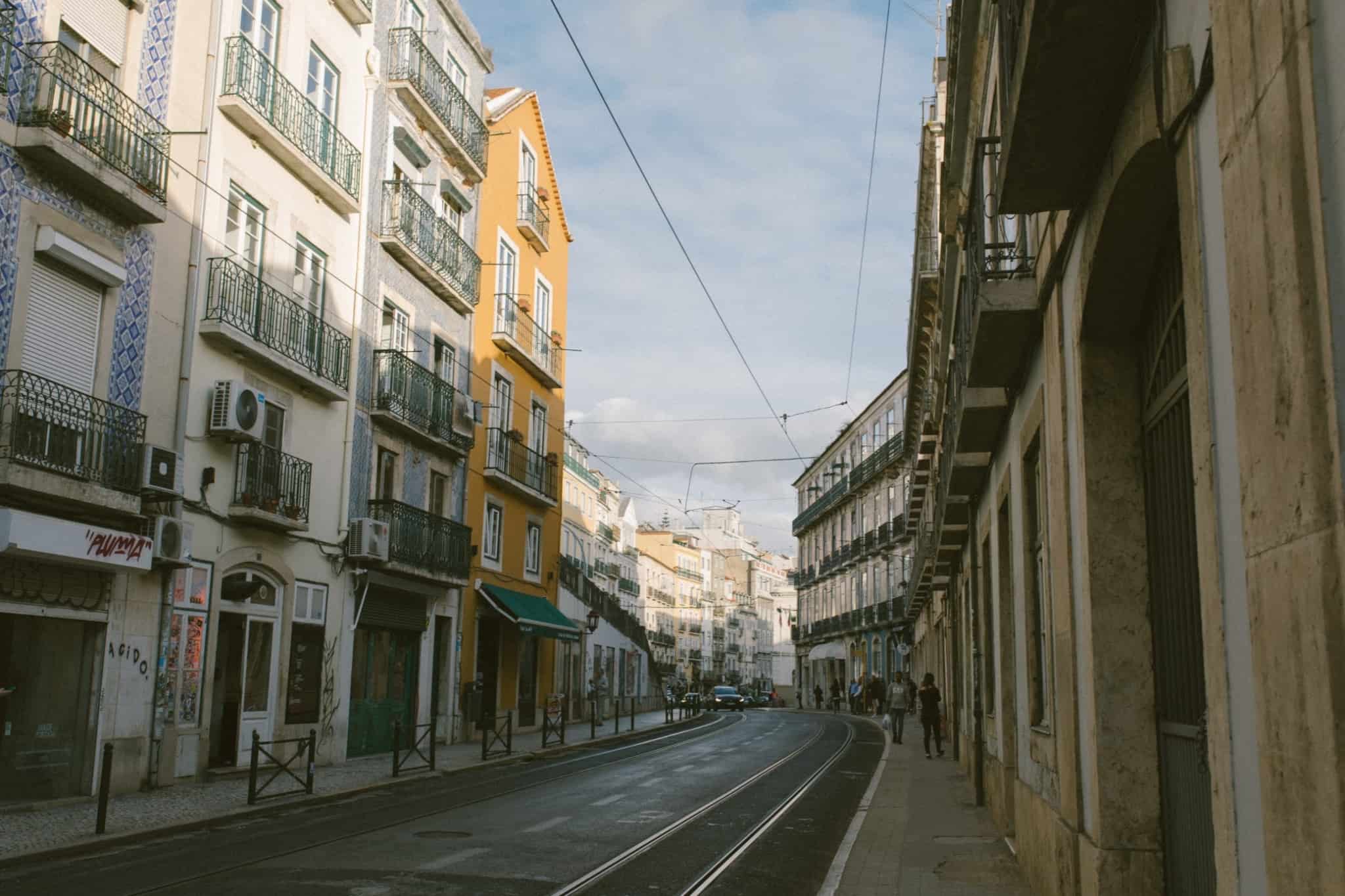 estrada de lisboa na baixa