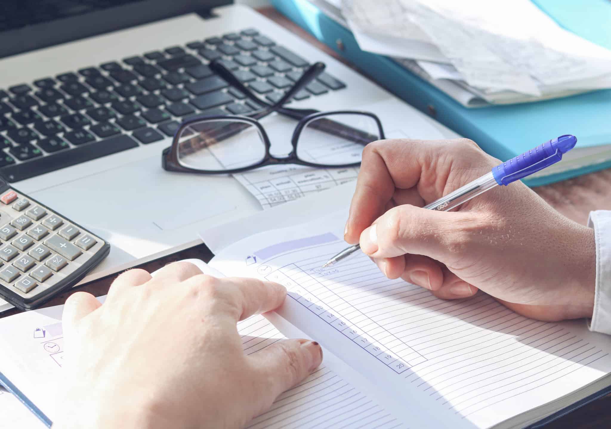 benefícios fiscais gestão financeira papeis calculadora