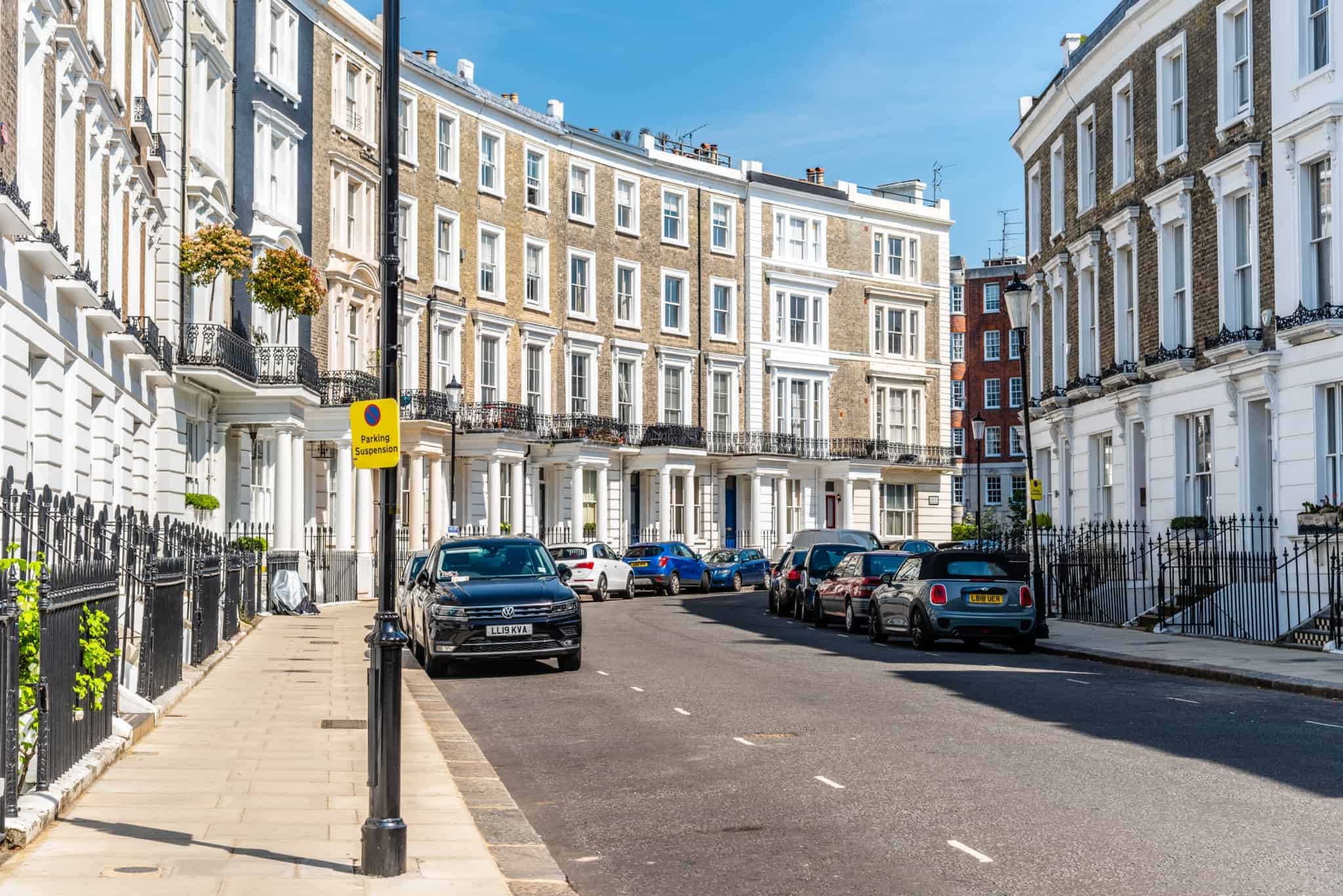 bairro vitoriano em londres com casas