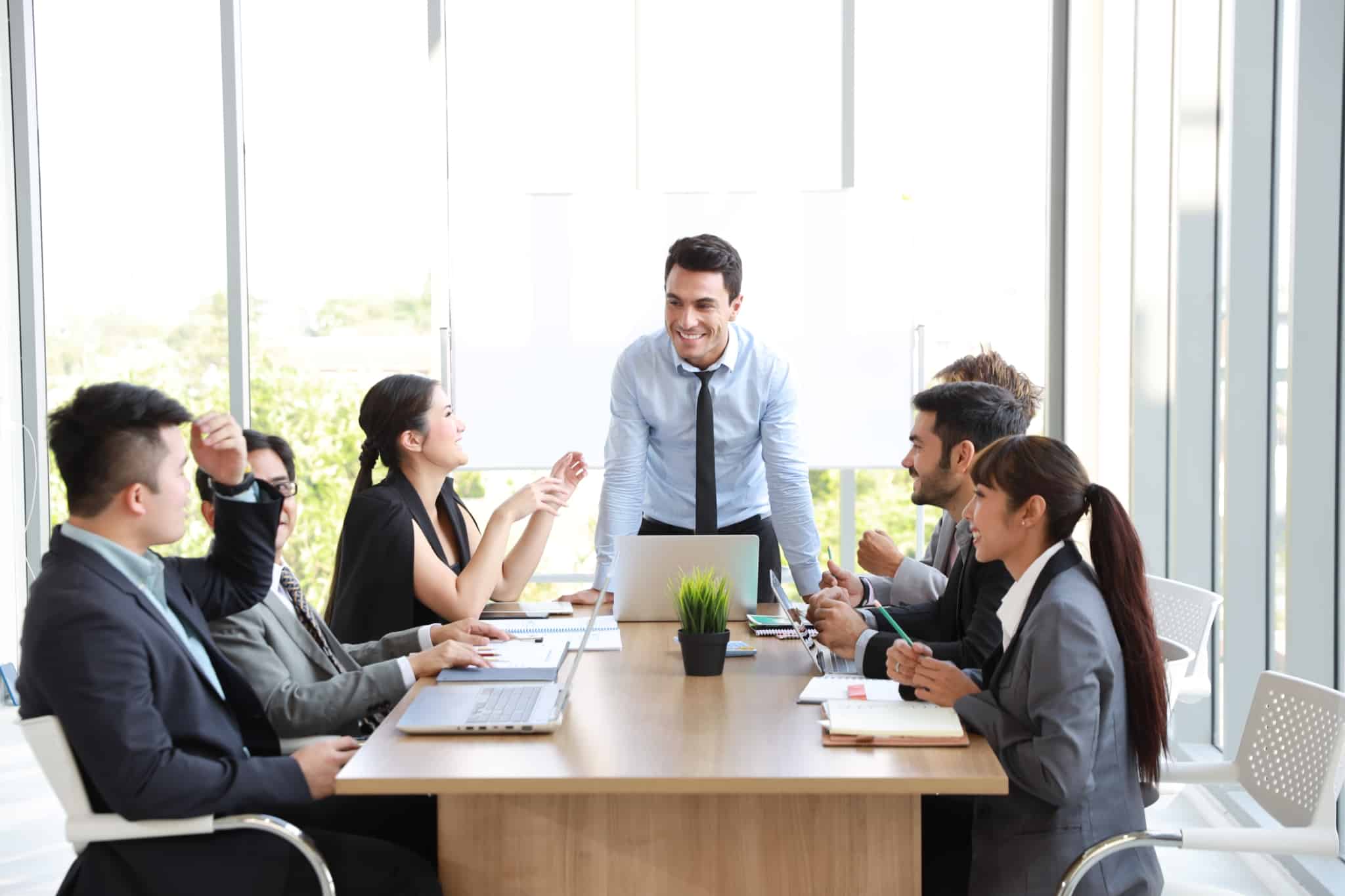 reunião de colaboradores