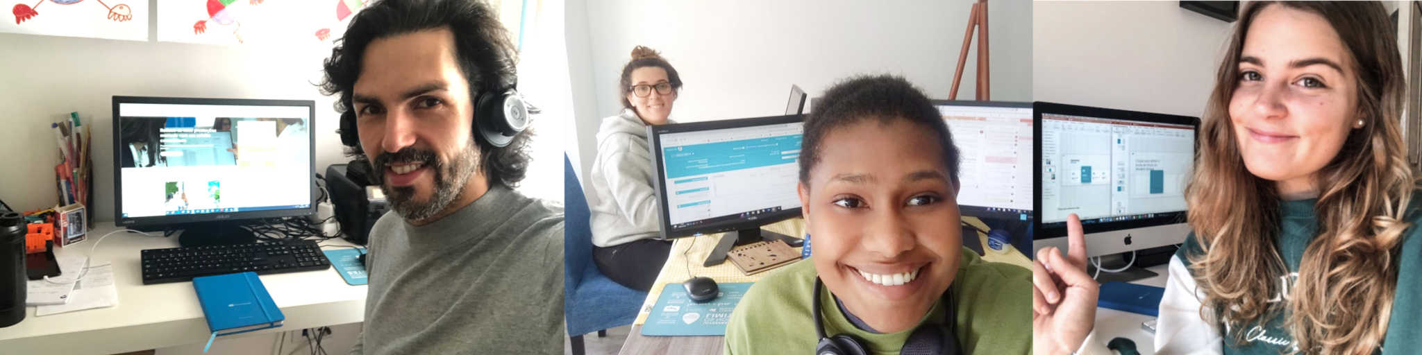 Colaboradores Doutor Finanças a trabalharem em casa