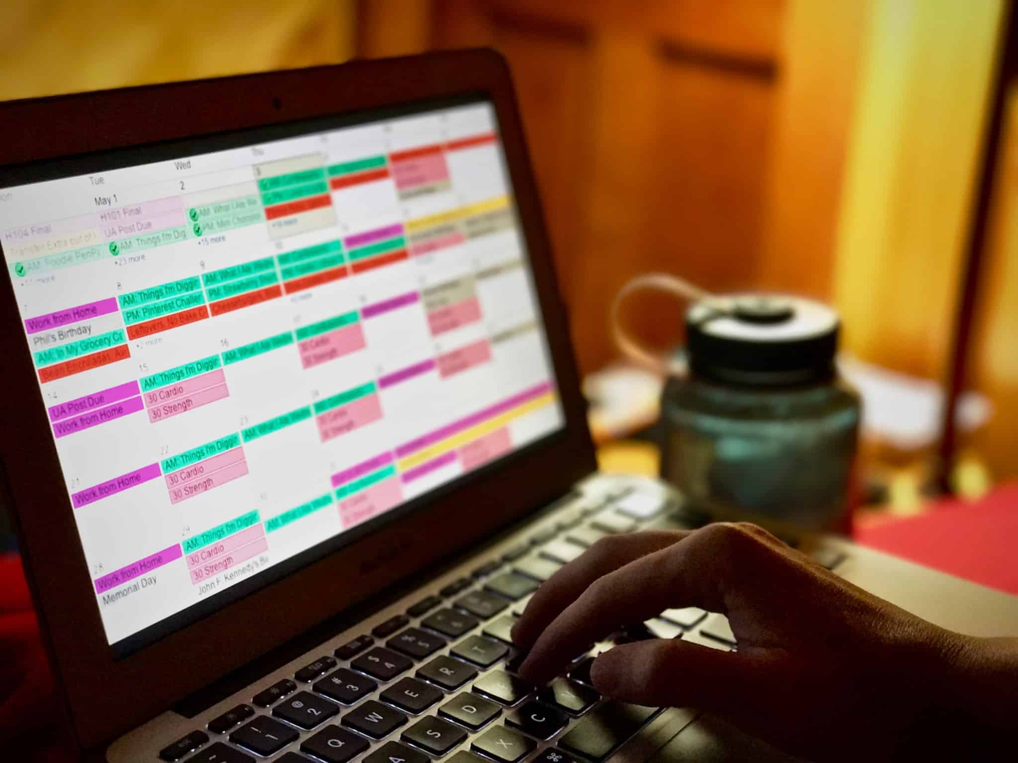 calendario online com varias tarefas