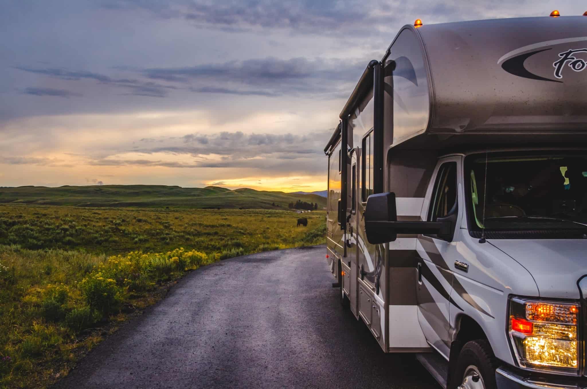conduçao de uma auto caravana