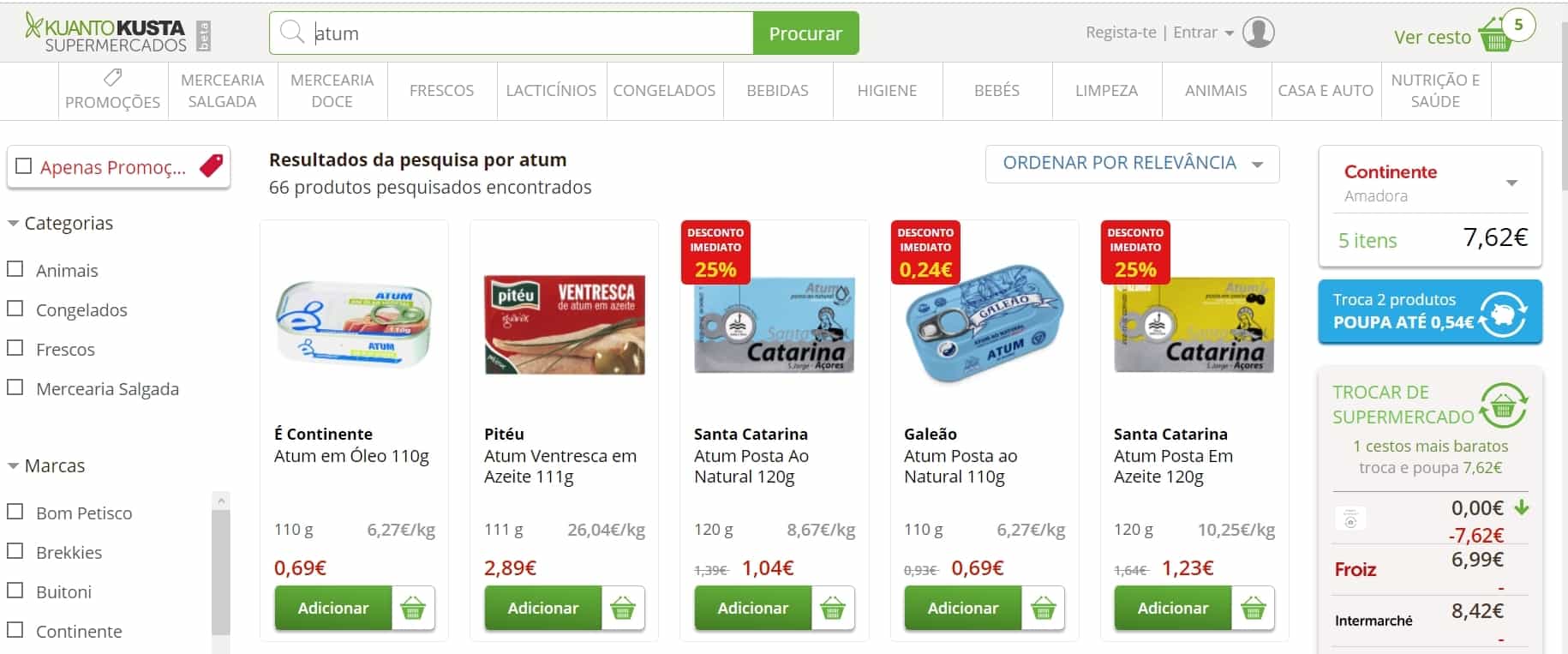 poupar no supermercado com a ferramenta kuantokusta supermercado