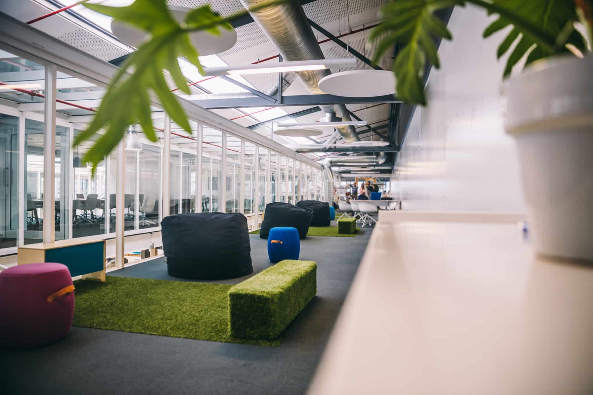 sala de empresa sustentável