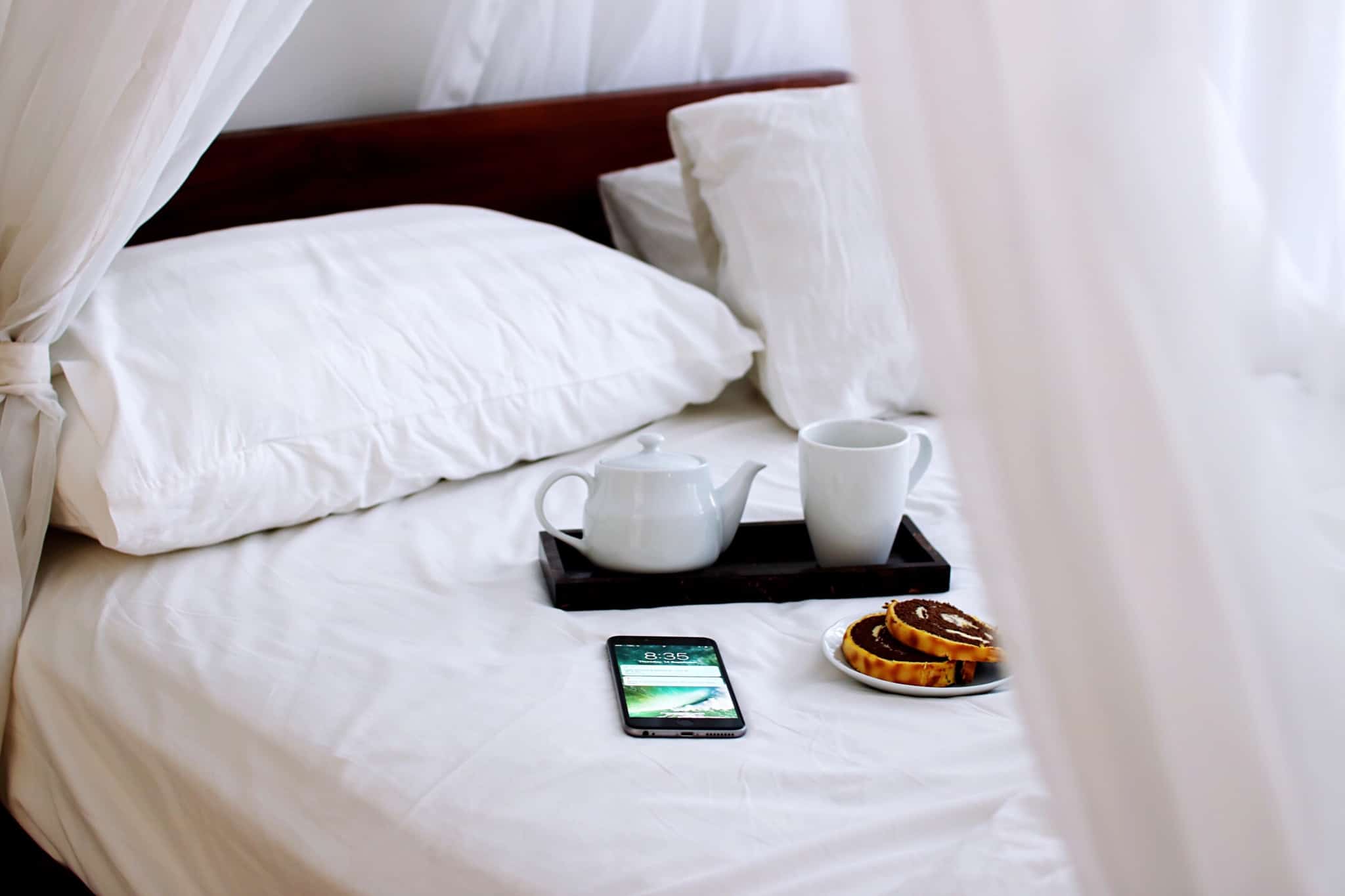 cama de alojamento com pequeno-almoço na cama