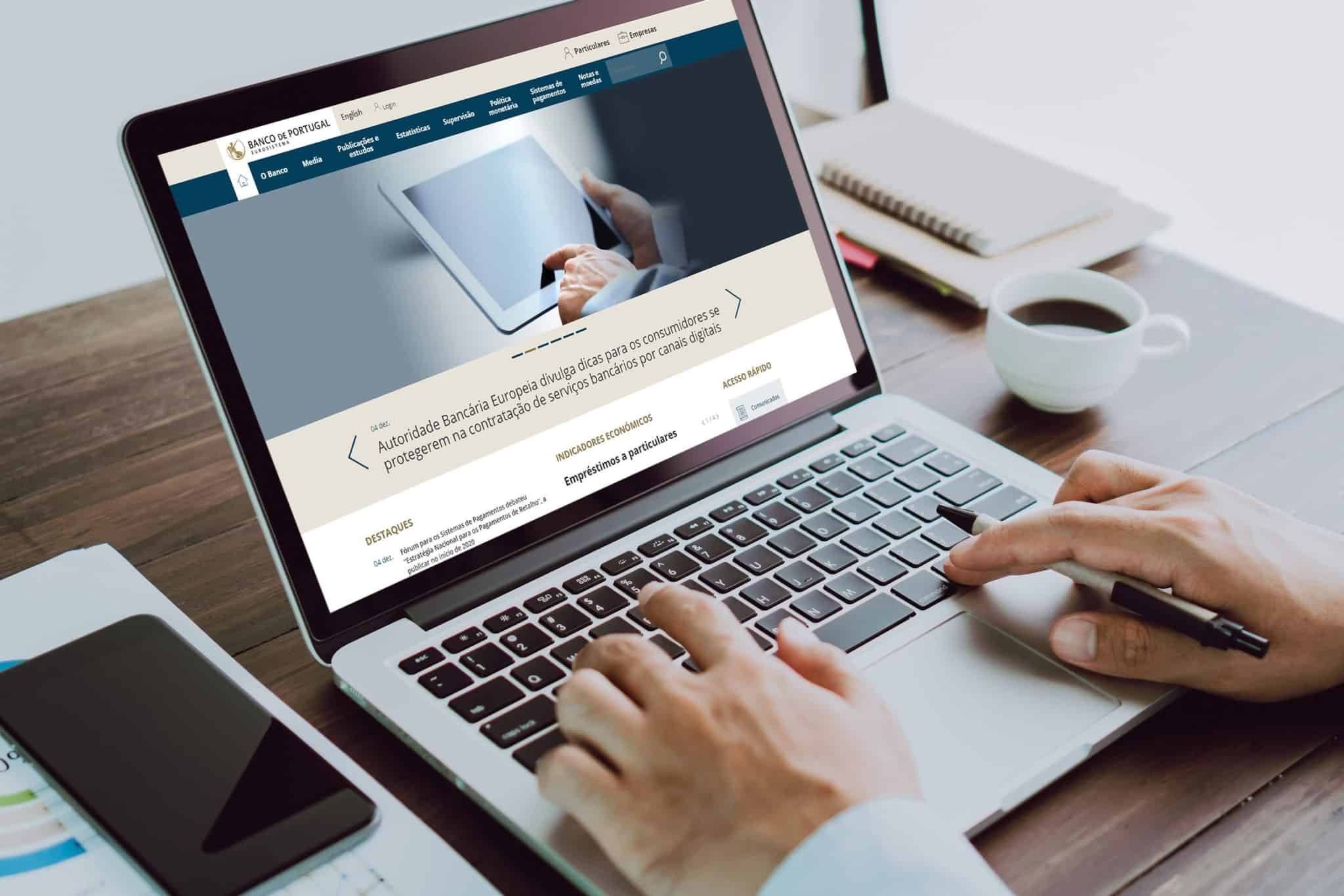 site do banco de portugal