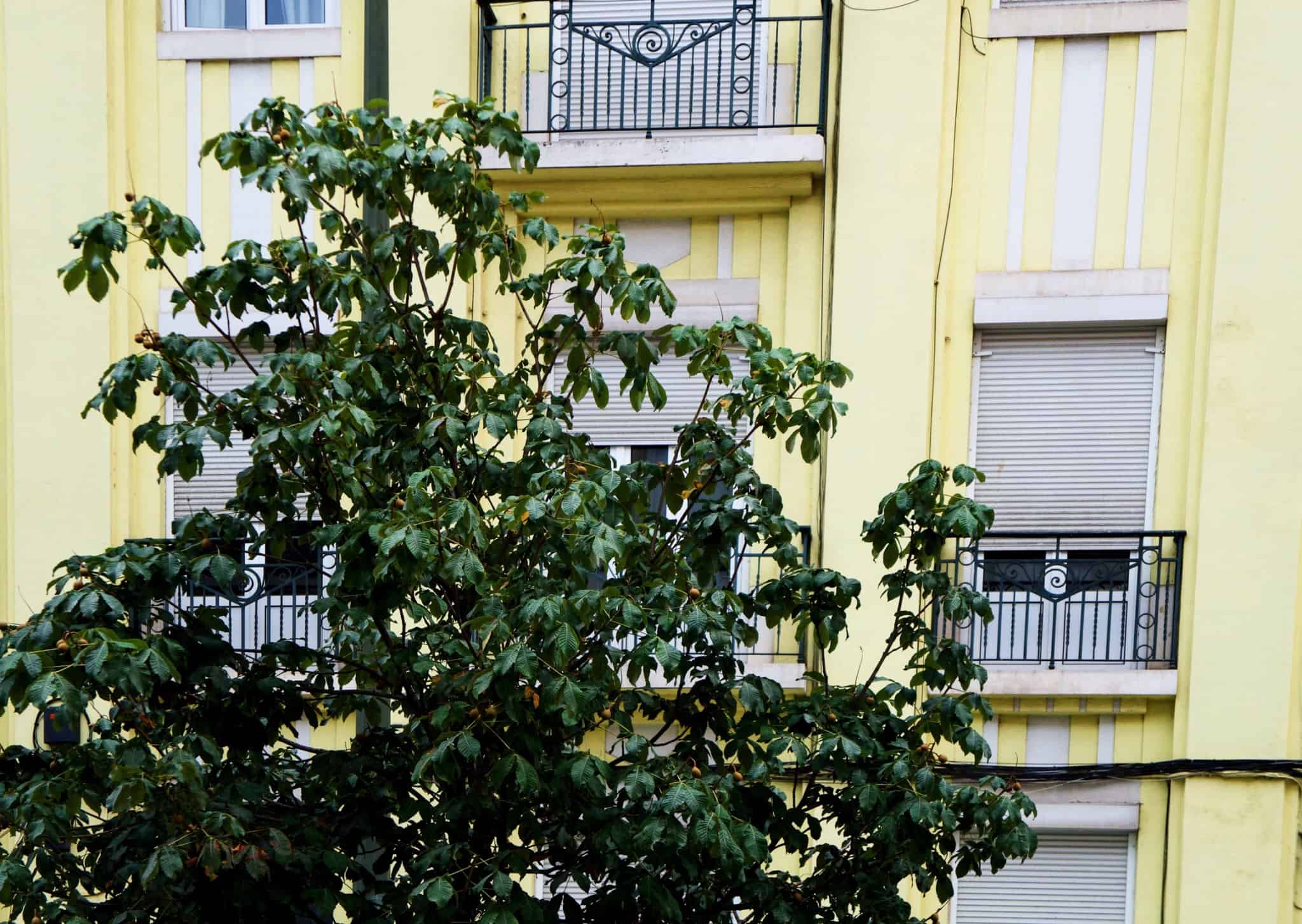 fachada de prédio em Lisboa ilustra o tema seguro de condomínio