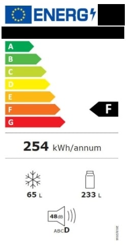 etiqueta energética de um frigorífico