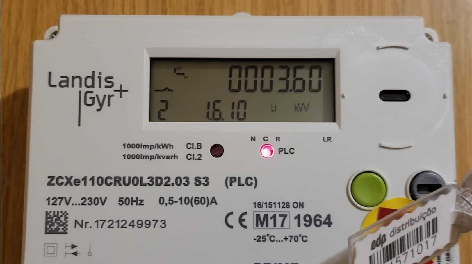 Contador inteligente de eletricidade