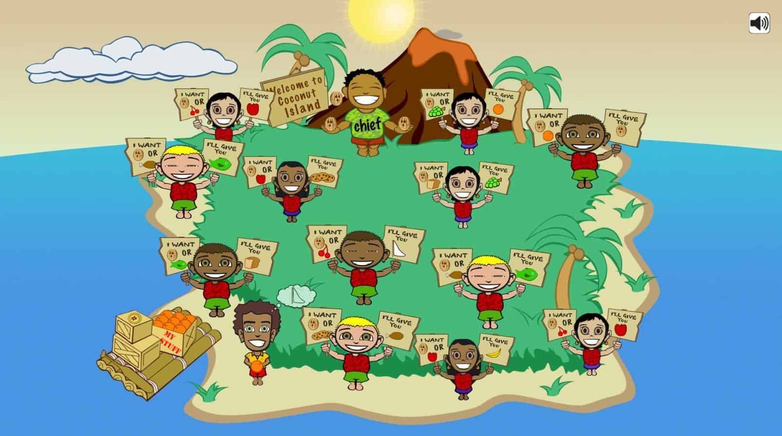 Escape from barter islands