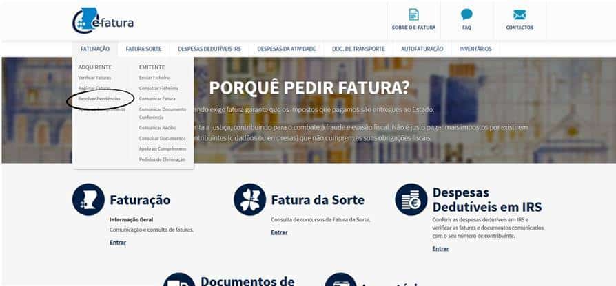 Portal do e-fatura