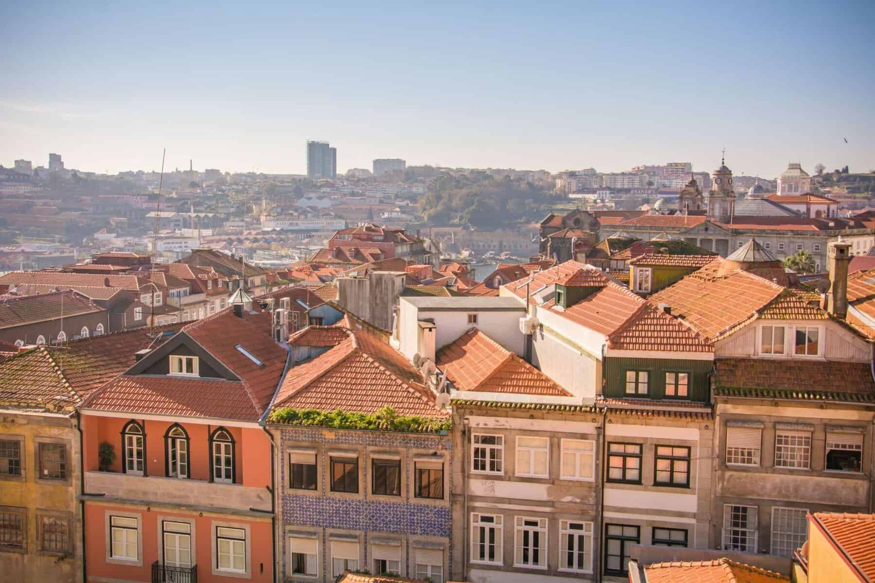 imagem panorâmica da cidade do Porto